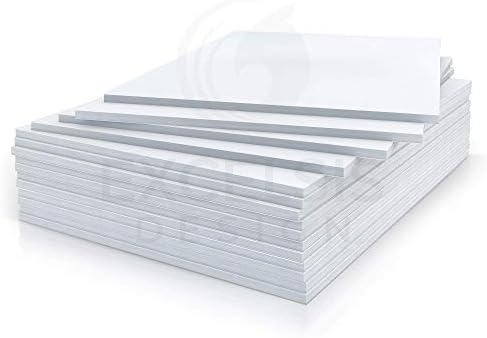 White Foam Board 22 x 28 x 3/16" (5mm) Inch, 15 Pack Acid-Free Foam Core Poster Board Sheets for Art, Crafts, Presentation, Vision Board, Signboard, and Party Decorations