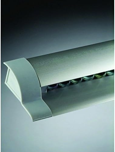 STAS Paper Rail 78.7'' - Wall-Mounted Display for Posters, Photos, Memos, and Drawings - Silver