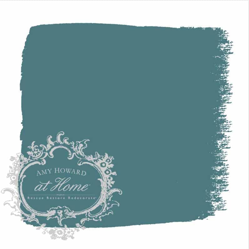 AMY HOWARD AT HOME Chalk-Based One Step Paint for Furniture, Cabinetry, Decor, Finish, and More | No Stripping, Sanding, or Priming | Dark Base | 32 Ounce | Aston Manor