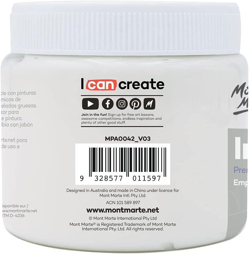 Mont Marte Impasto Acrylic Medium 500ml (17oz)