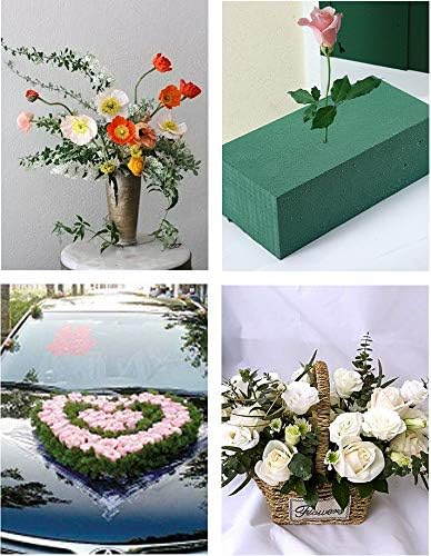 3PCS Floral Foam Bricks, Florist Flower Foam Green Blocks Flower Arrangement Brick Supplies for Florist Craft