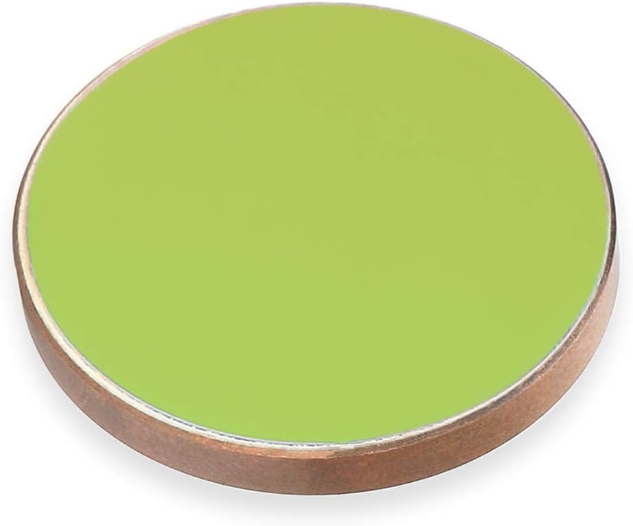 TEN-HIGH Cu Reflective Lens CO2 Laser Lens Laser Mirror Gold-Plated Copper Mirrors, for CO2 Laser Engraving Cutting Machine, Dia 20mm 3PCS