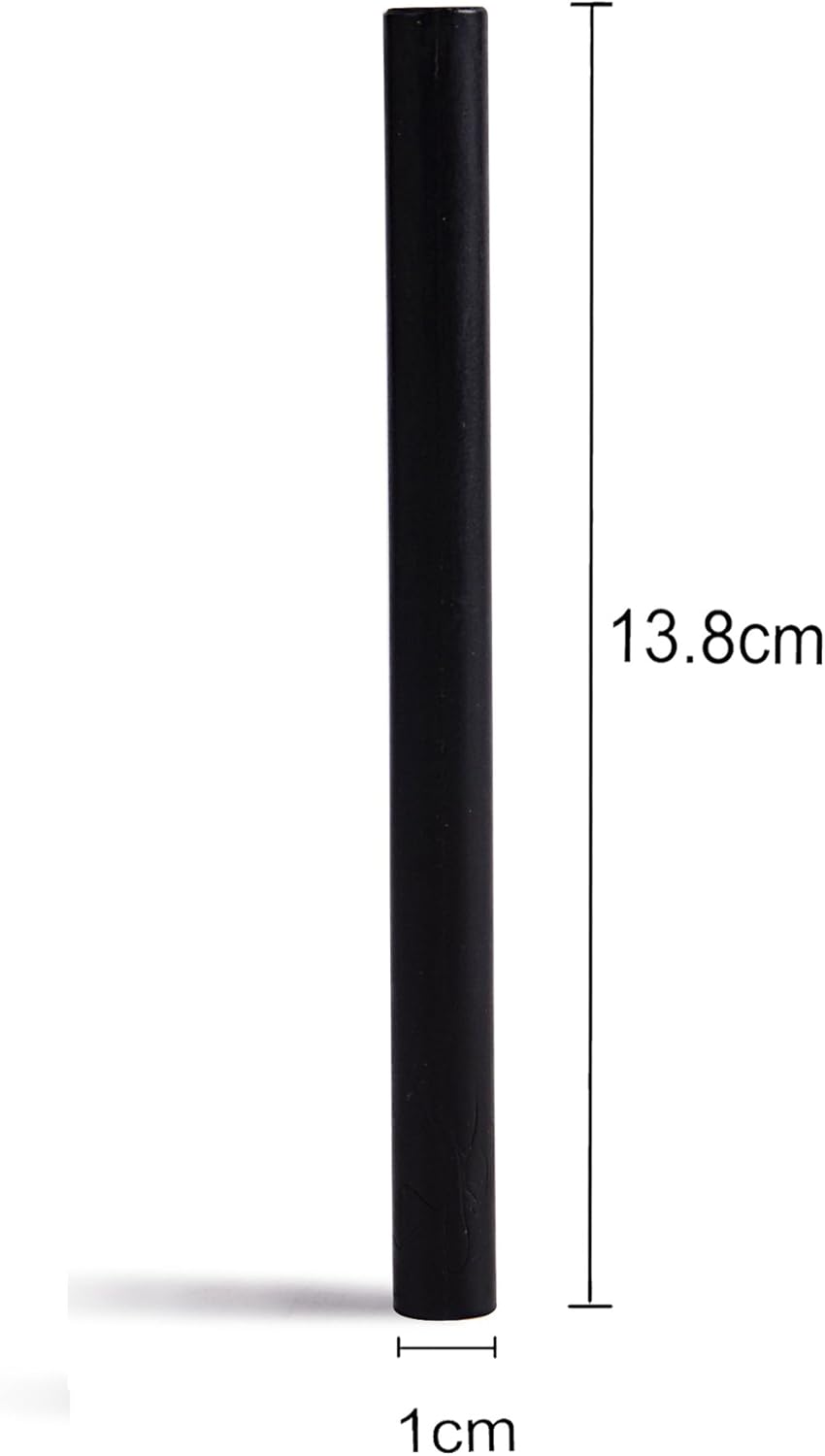 Black Large Sealing Wax Sticks for Hot Melting Glue Gun - Pack of 12 - Homemade Wax Seals for Thanks Card Envelope, Event Party Invitation, Hallowen Decors
