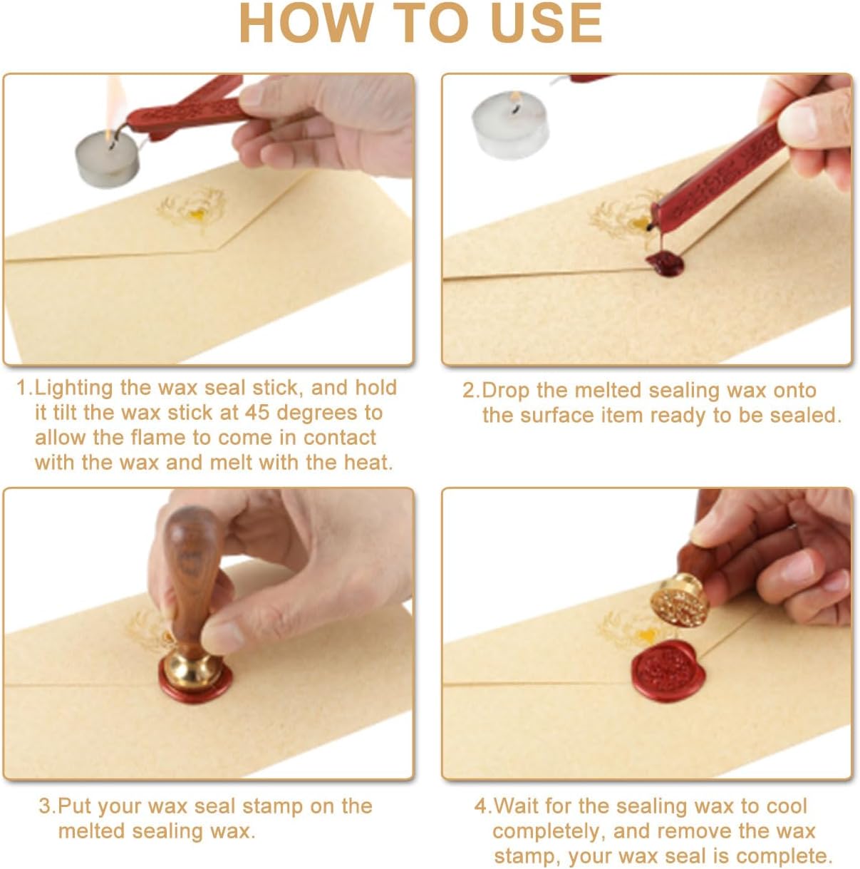 Yoption 12 Pcs Mixed Colors Sealing Wax Sticks with Wicks for Wax Seal Stamp, Wedding Invitations, Gift Wrapping, Christmas