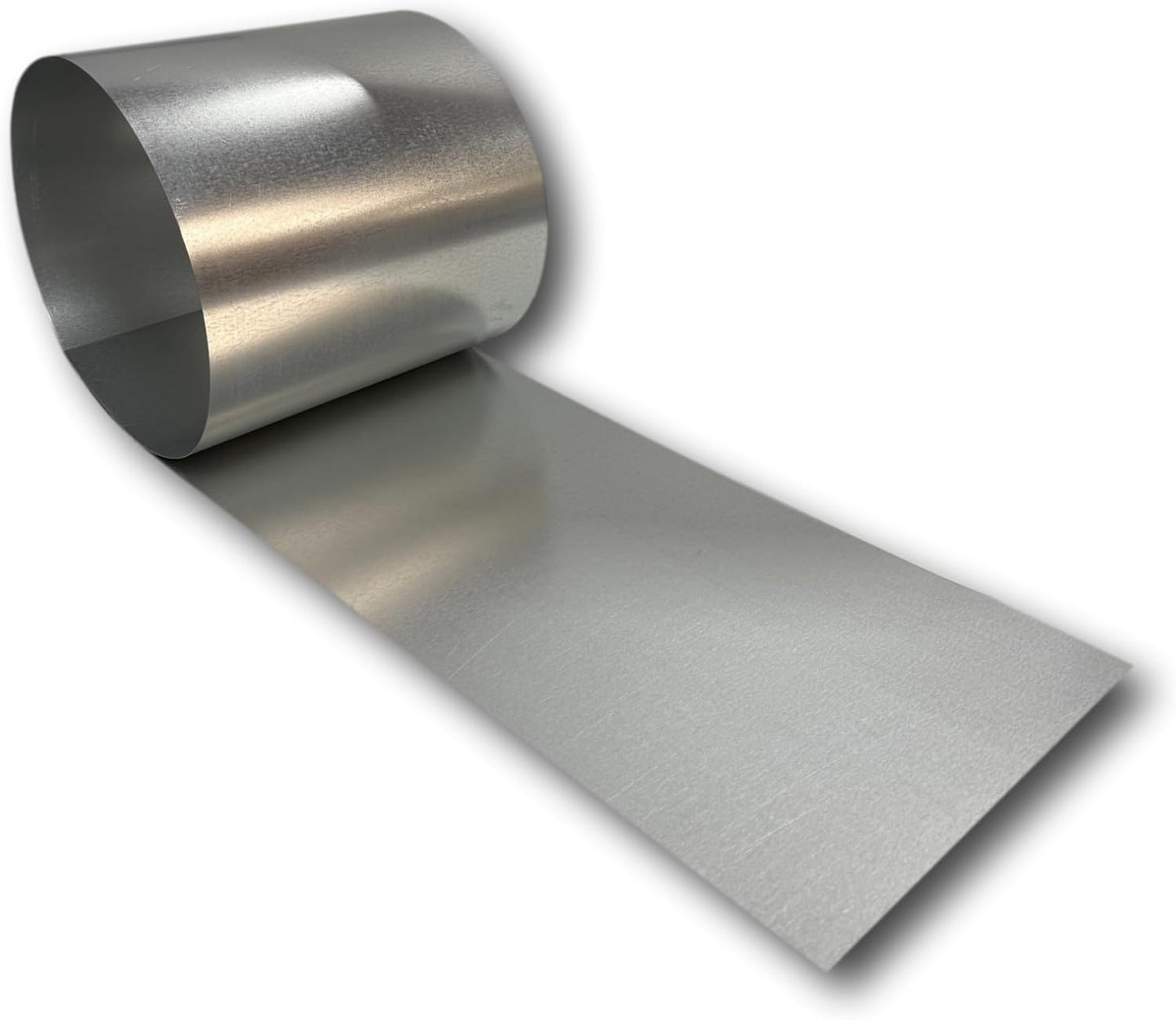 Eagle 1-24 Gauge KYNAR 500 Sheet Metal Flashing Rolls-10 FT Long-Heavy Duty-Commercial Grade-Roofing Flashing, Fascia Cover, Coping Cap-Multiple Sizes (24" x 10 FT, Galvanized)