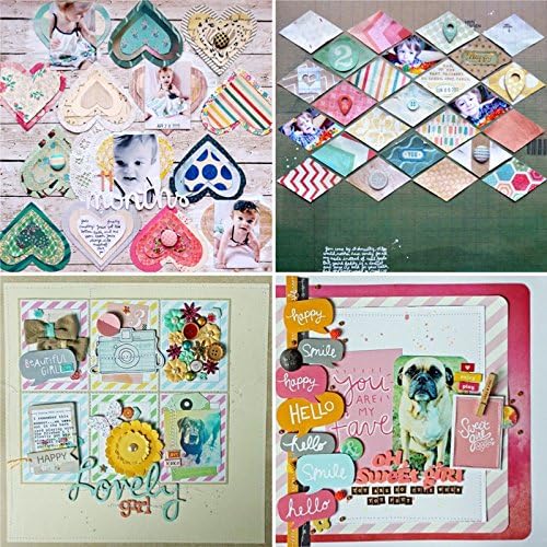 Scrapbook Paper Pad 12x12 Colored Sheets, Single-Sided Decoupage Pages, Colorful Cardstock for Scrapbooking, DIY Background, Cardmaking Supplies, Junk Journal Craft – 24 Pcs