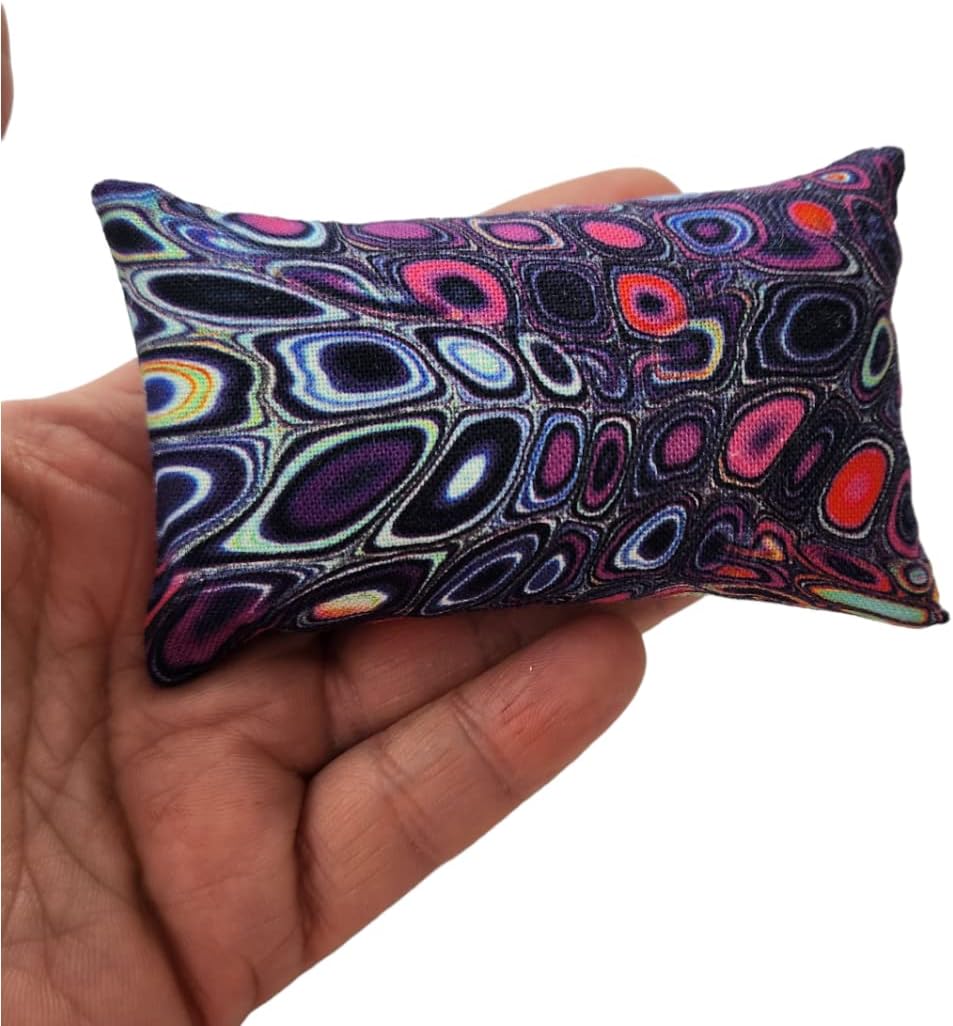 Emery Pincushion for Sewing - Filled with Abrasive Emery Sand - Handmade in USA (2"x3", Midnight at Woodland)