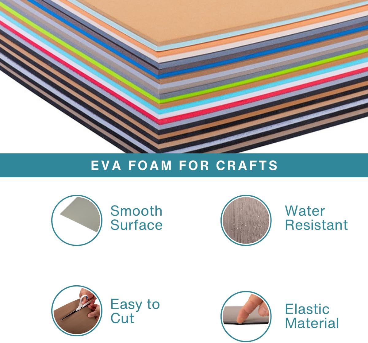 LotusFoam Large 3mm EVA Foam Sheet - 44"x 85" High Density Foam 130 kg/m3 for Cosplay, Costumes, Crafts, Flooring, Outdoor Use - 35 Colors (Army Camo) - Army Camo