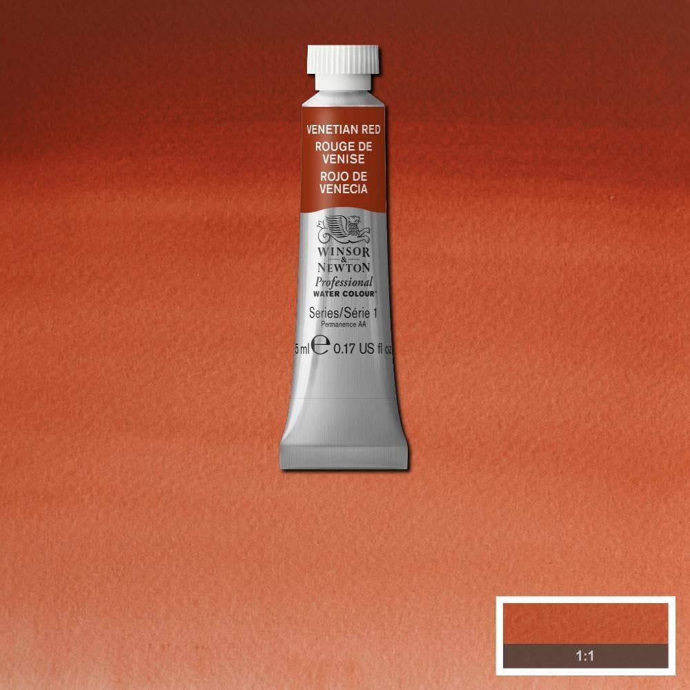 Winsor & Newton Professional Water Colour Paint, 0.17-oz Tube, Venetian Red