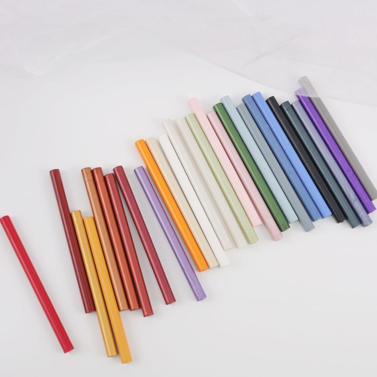 20Pcs Wax Seal Sticks Set with Glue Gun, Great for Wedding Invitations, Envelopes, Gift Wrapping (20, White)