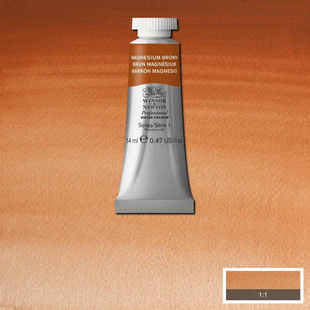 Winsor & Newton Professional Water Colour Paint, 0.47-oz Tube, Magnesium Brown