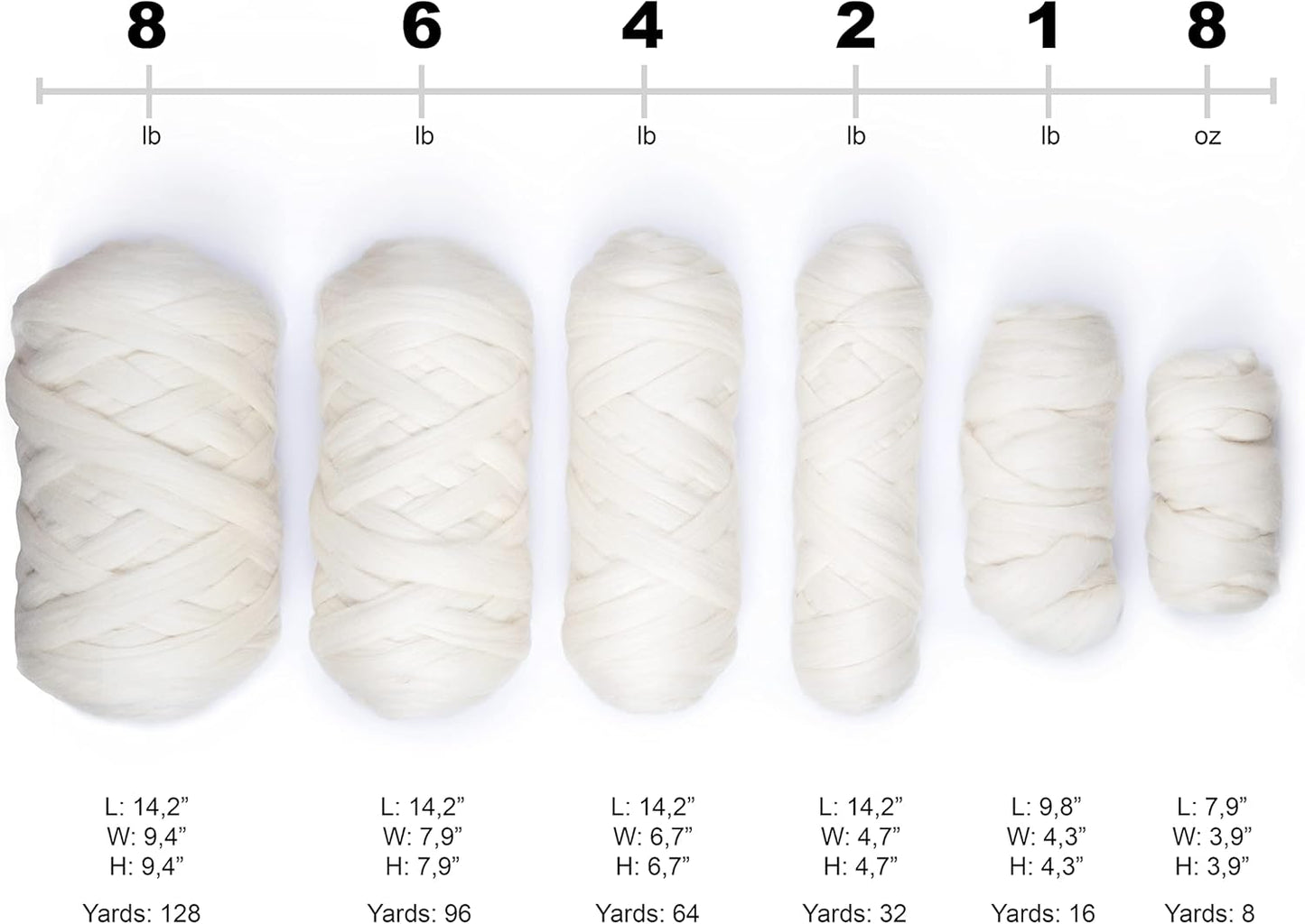 Natural Wool Bulk roving, 1 lb. Best Wool for Spinning, arm Knitting, Felting, Chunky Blankets and Tapestry. Natural Colors, un-Dyed. (Mocha, 1 lb)