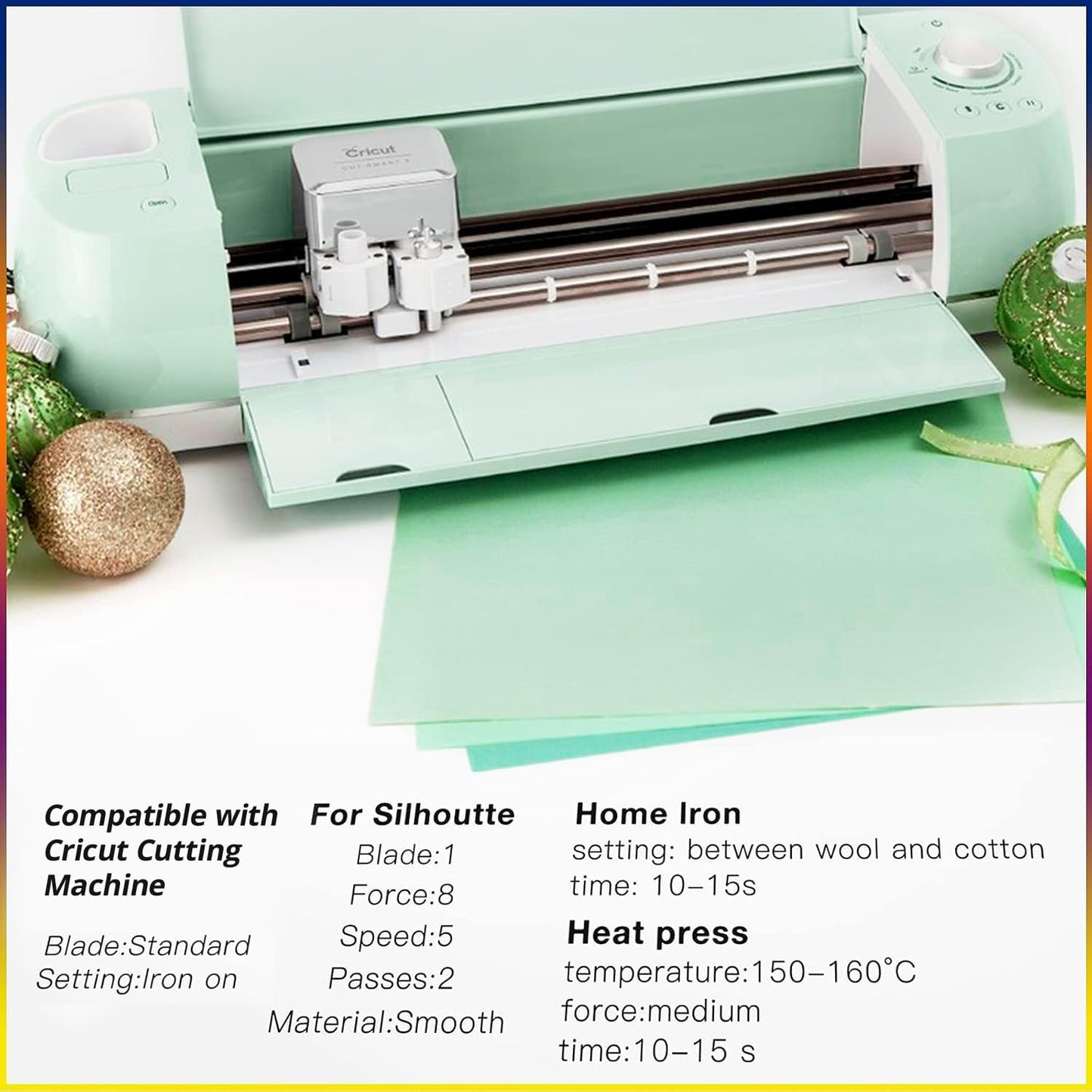 HTVRONT Gold HTV Heat Transfer Vinyl Bundle: 36 Pack 12" x 10" Iron on Vinyl for T-Shirt, Heat Transfer Vinyl Compatible with Cricut Cutting Machine, Silhouette Cameo or Heat Press Machine