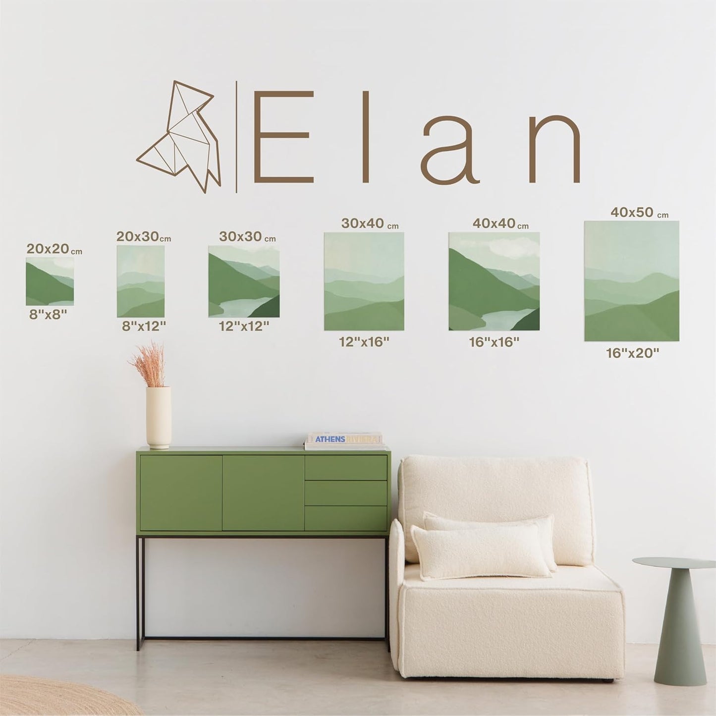 Elan Stretched Canvases 15.7x19.7, 6-Pack Canvases for Painting Painting Canvas Bulk, Stretched Canvas for Adults Blank Canvas for Painting, Painting Canvases, Paint Canvases for Painting, Art Canvas