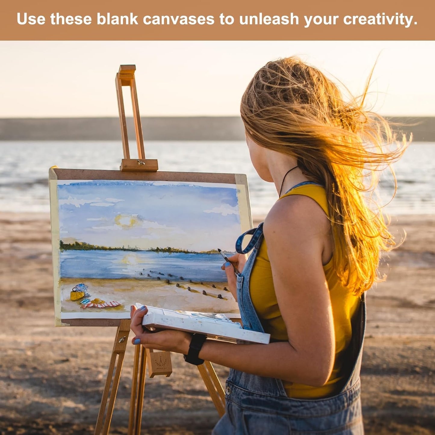 MECCANIXITY Canvas Boards for Painting, 5x7 Cotton Blank Primed Art Canvas Panels Acid-Free for Painting Supplies Oil Acrylic Tempera Watercolor Pouring Paint Artists(White, Pack of 10)
