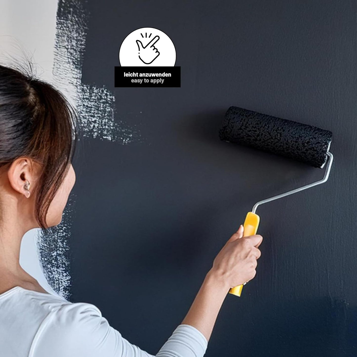 Chalkboard Paint 25.36 fl oz - Black – Chalkboard Paint for Wall, Wood, Metal, and Glass. Black Chalk Paint, Erasable, and Easy to Apply