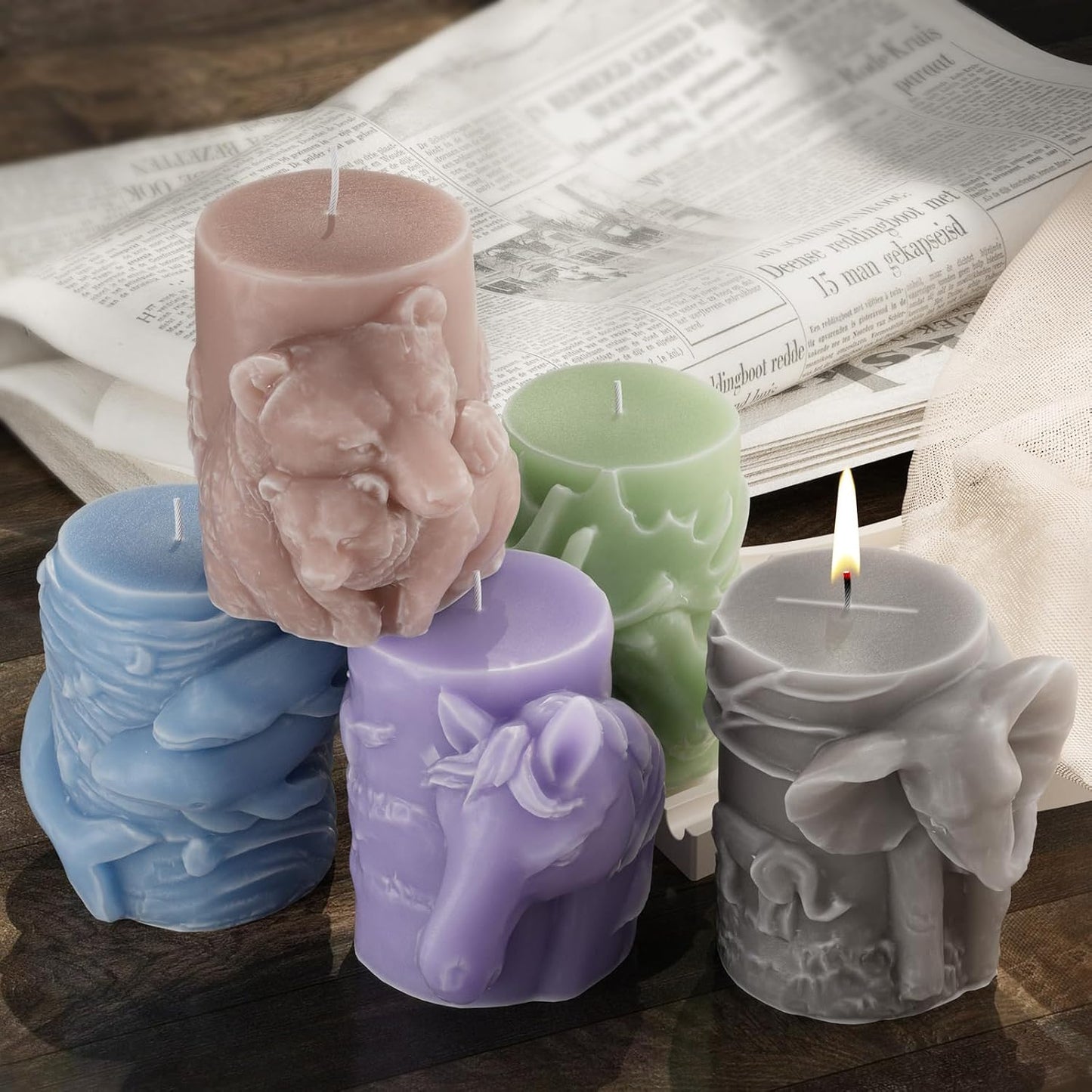 Pegasus Animal Candle & Clay Mold - 3D Silicone Mold for Resin Casting & Candle Making