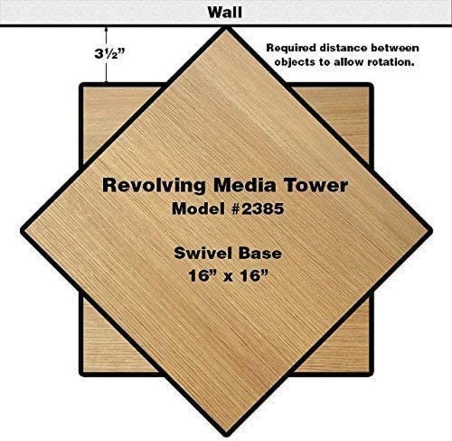 Venture Horizon Revolving Media Tower 600 White