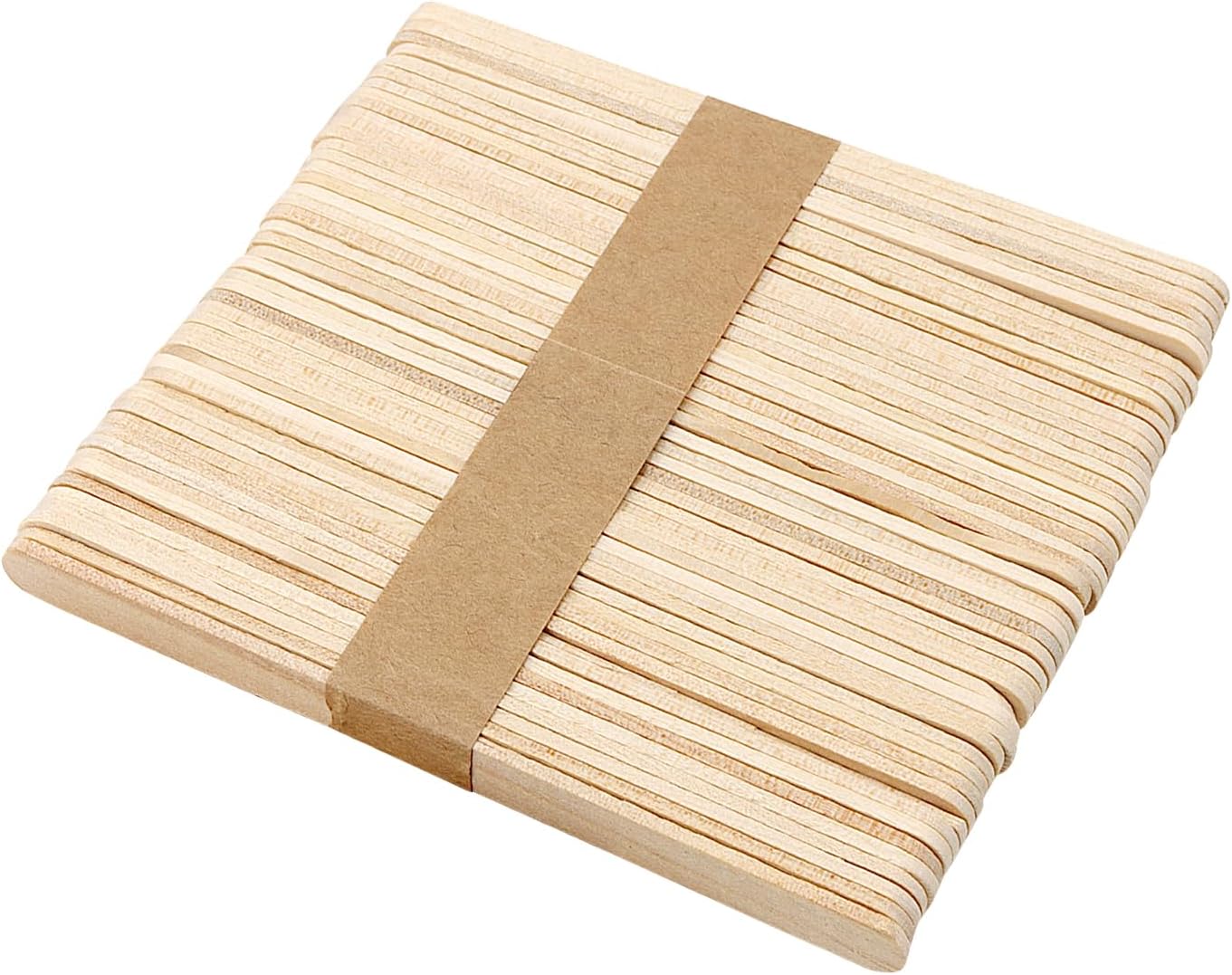 2000 Pieces Wood Craft Sticks, 4.5 Inch, Natural Color, Ice Cream Wooden Sticks for DIY Crafts and Art Projects