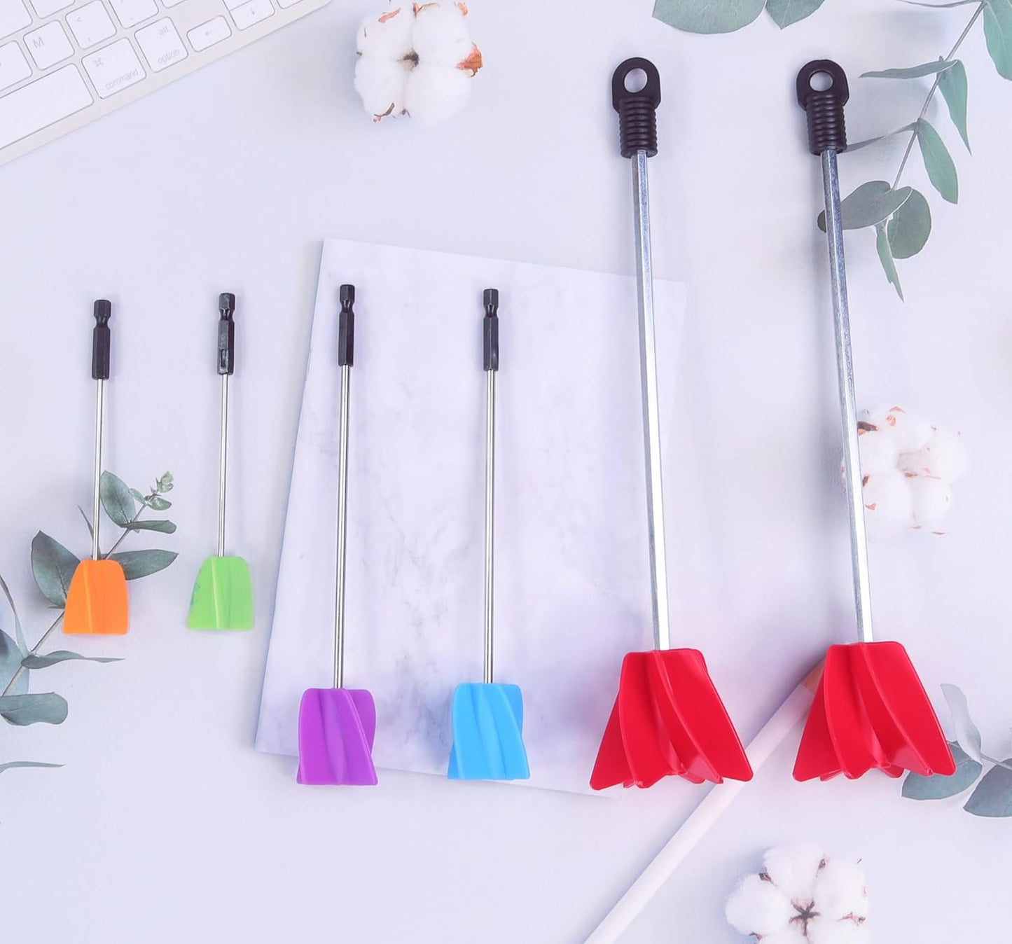 3 Sizes/6 Pack Paint Mixer,11.8 Inch, 1 Gallon Paint Mixer for Drill, Resin Mixer, Epoxy Mixer, Paint Stirrer for Drill, Drill Mixer Attachment, Epoxy Resin Mixer, Drill Paint Mixer