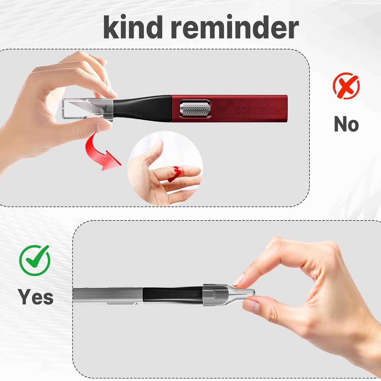 3 PCS Exacto Knife,Hidden Blade Design at The End,Comes with 5 Spare High Qualiry Carbon Steel Exacto Knife Blades. Craft Knife for Crafting, Arts,Modeling,Scrapbooking,Stencil,DIY Projects.Red