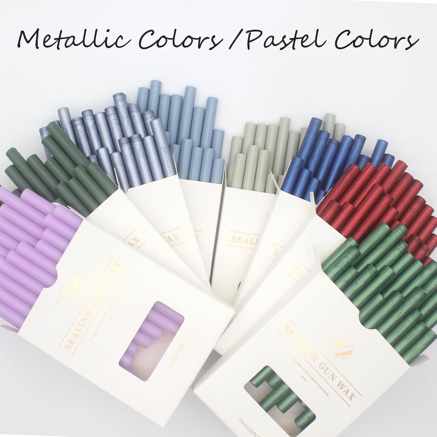 Sage Green Wax Seal Sticks 20pcs, Andotopee Glue Gun Wax Seal Sticks for Wax Seal Stamp, Premium Sealing Wax for Envelope Letter Seal Wedding Invation Craft Adhesive, Great Gift Ideas (Mini Size)