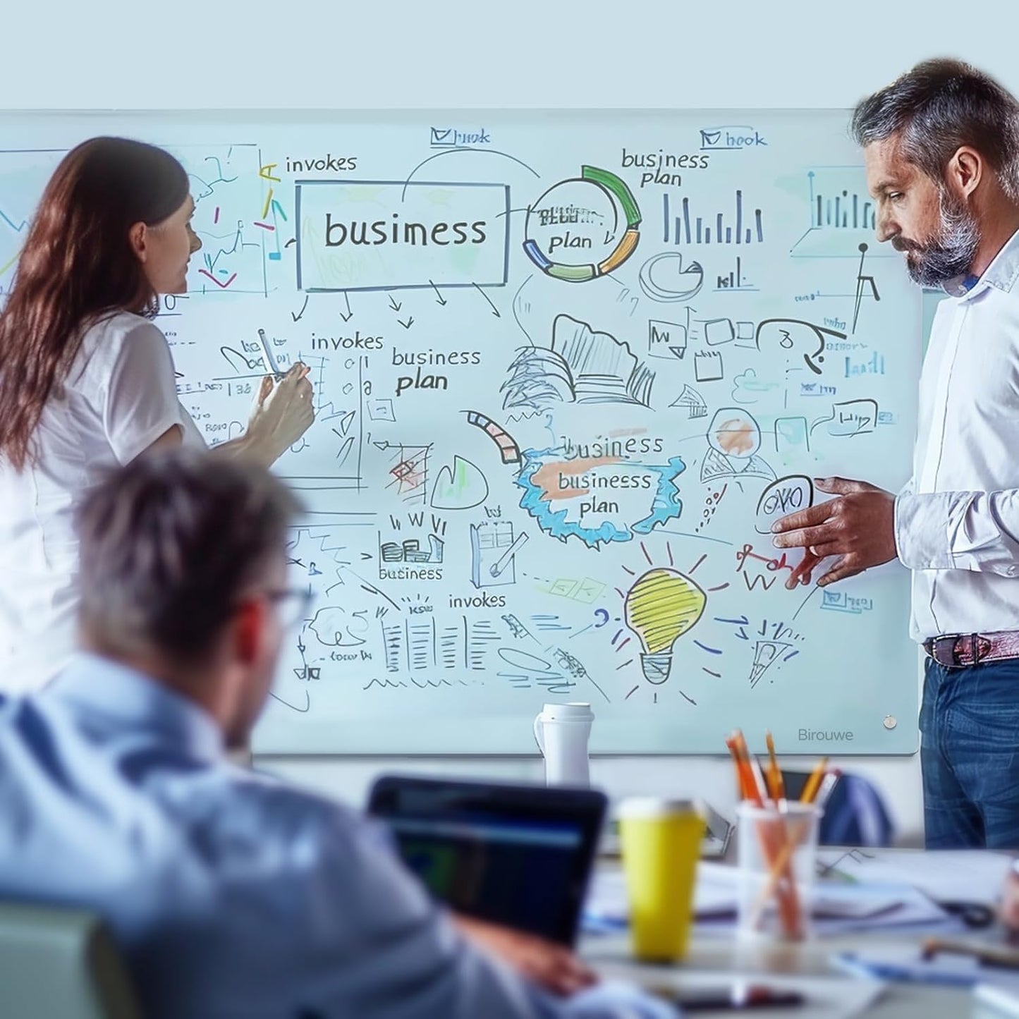 Glass Whiteboard 36 * 60Inches