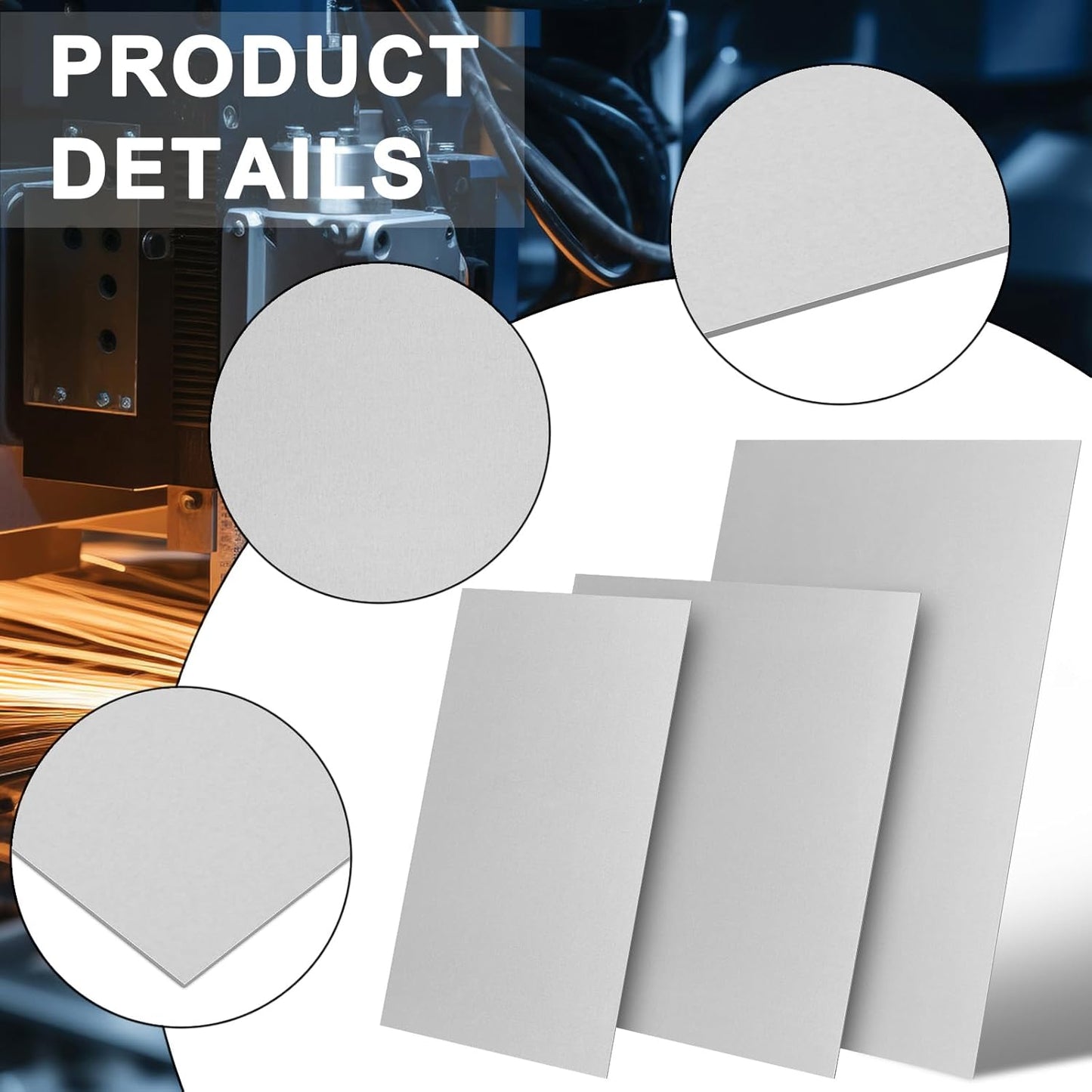 Galvanized Metal Sheet 12" x 16" x 1/32" Inch Galvanized Steel Sheet Plates for Magnetic Mount Board Wall 20GA(0.80MM) Galvanized Steel Plate Panels Stock for Roof Flashing Fixing Repair, Crafts, DIY
