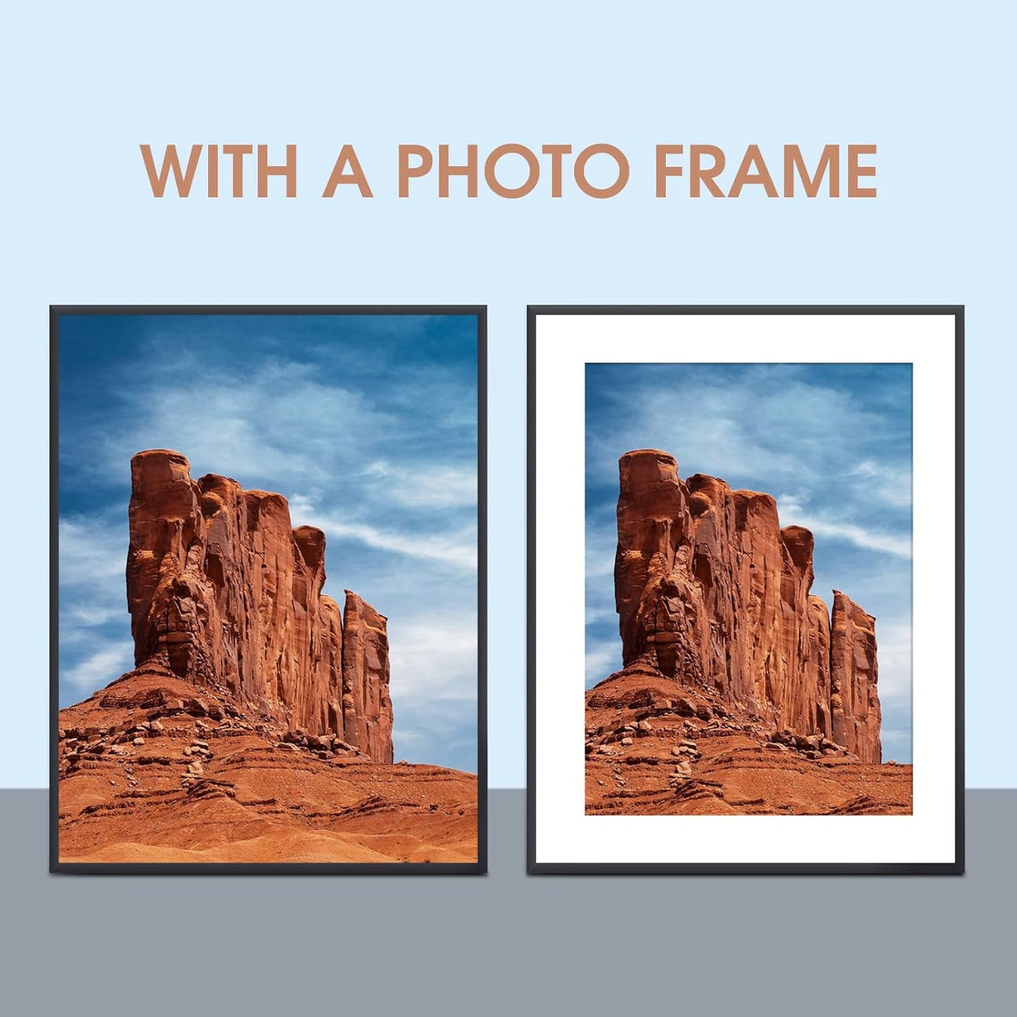 HOTUO 10 Pack Acid Free White Picture Frame Mats, Pre-Cut 11x14 Picture Mats with Ivory Core Bevel Cut for 8x10 Photo, Signature Friendly 4 Ply Thickness Photo Mat for Frames/Artwork/Print/Picture