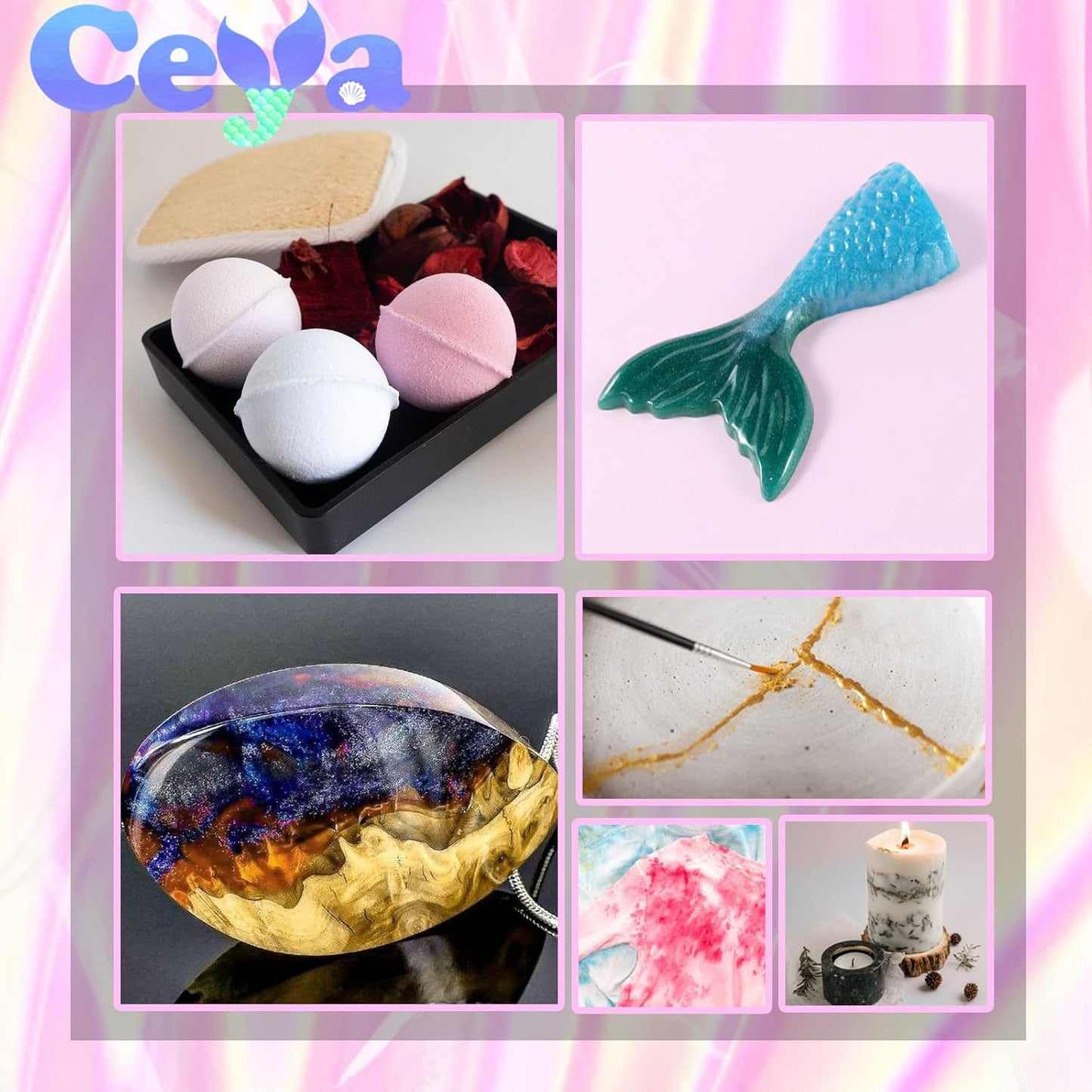 Ceya Mica Powder, 5.3oz/ 150g Porcelain White Pearlescent Effect Colorant Pigment Powder for Epoxy Resin, Tumblers, Slime Bath Bomb, Soap Dye, Slime, Candle, Resin Crafting, Paint,Jewelry, Nail Polish