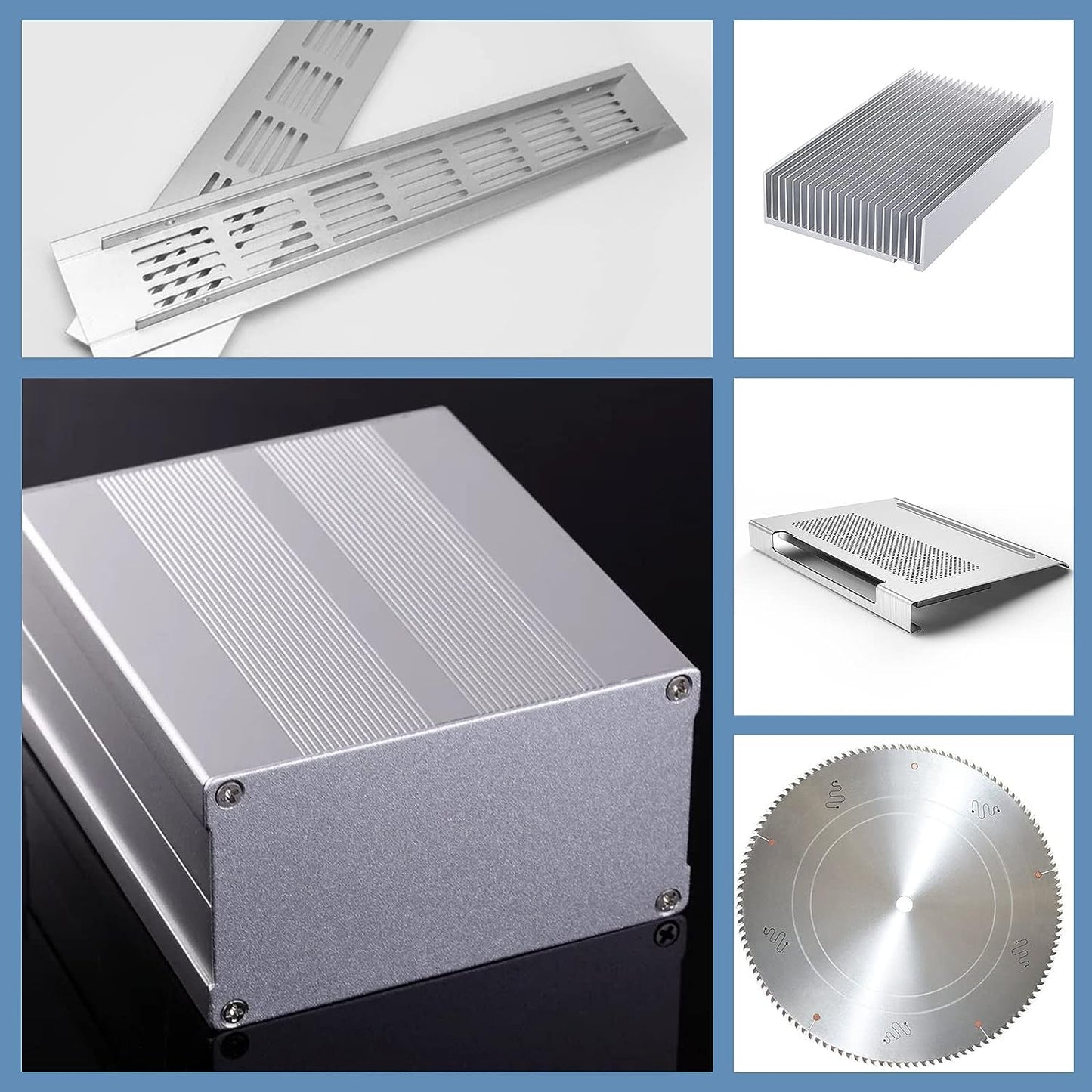 2PCS 6061 Aluminum Sheet Metal, 12" x 16" x 1/8" Thickness Heavy Duty Aluminum Sheets Plates with Protective Film, Rectangle Aluminum Plate Solid Metal Sheet Plate for DIY Projects Base Plate