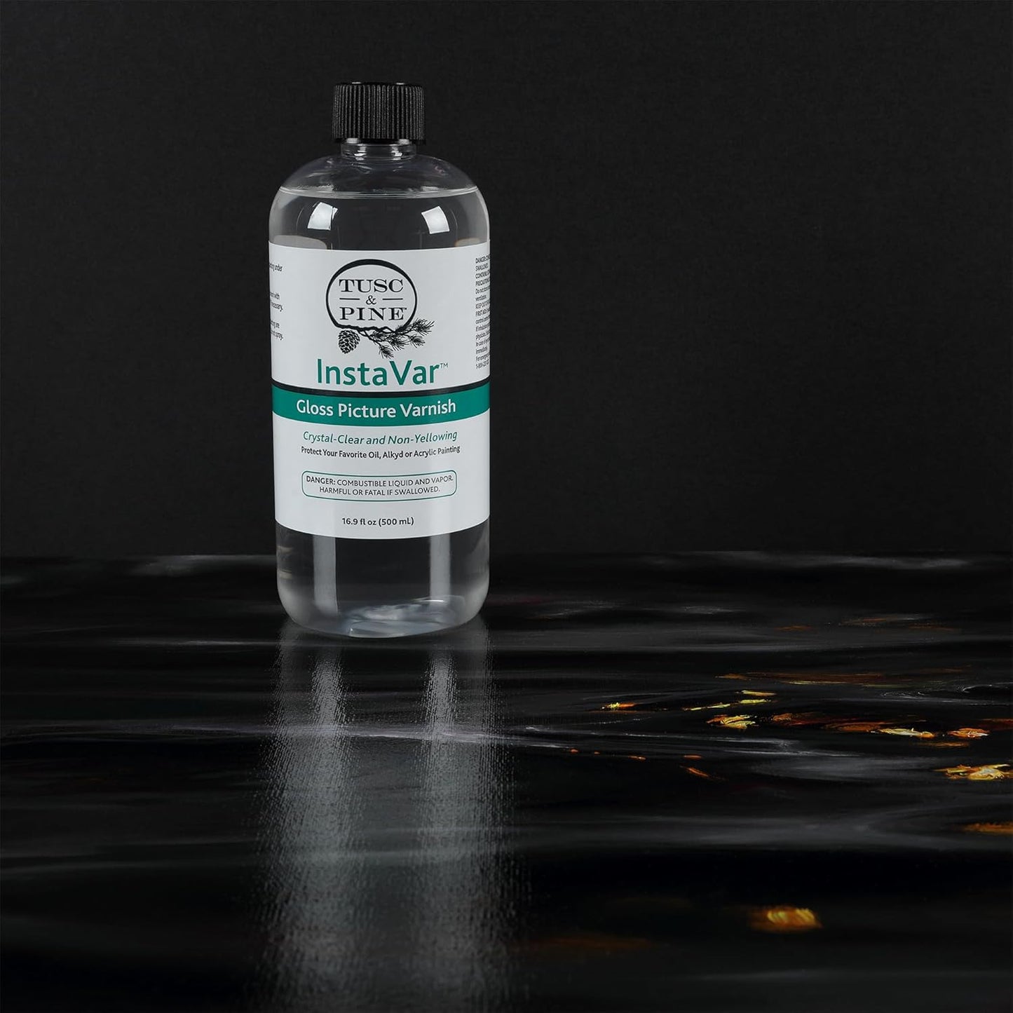 Tusc & Pine InstaVar™ Gloss Picture Varnish - Archival Quality Varnish for Oil, Alkyd, and Acrylic Artists - 8.4oz Bottle - 2 Pack