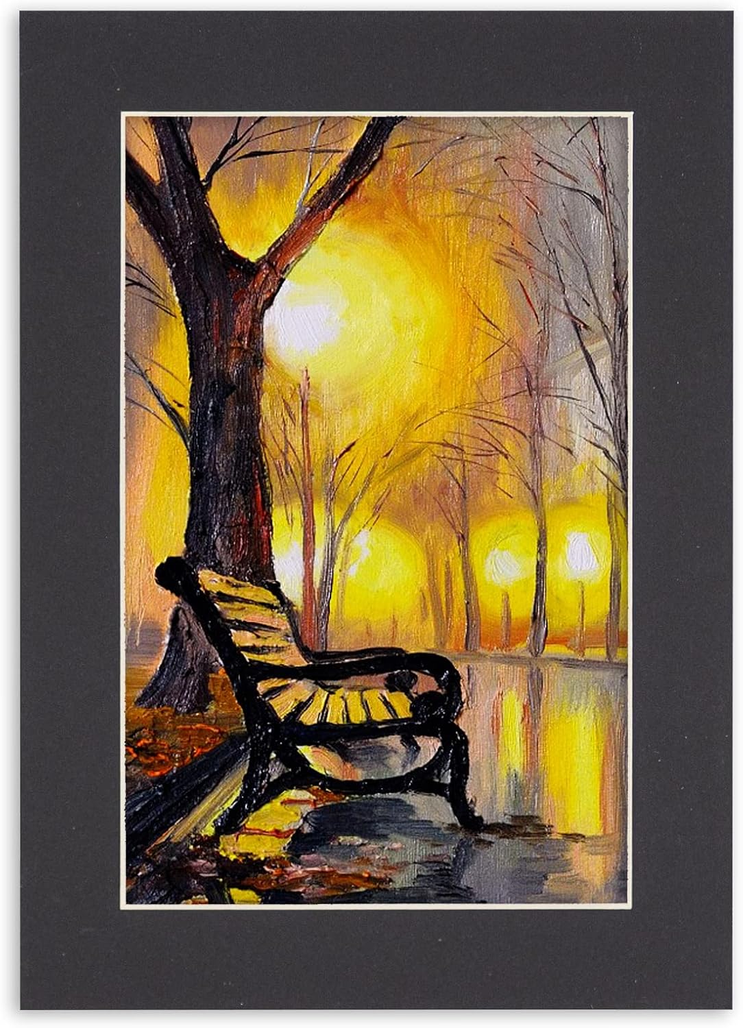 Poster Palooza 8.5x11 Mat Bevel Cut for 7x9 Photos - Acid Free Black Precut Matboard - For Pictures, Photos, Framing - 4-ply Thickness