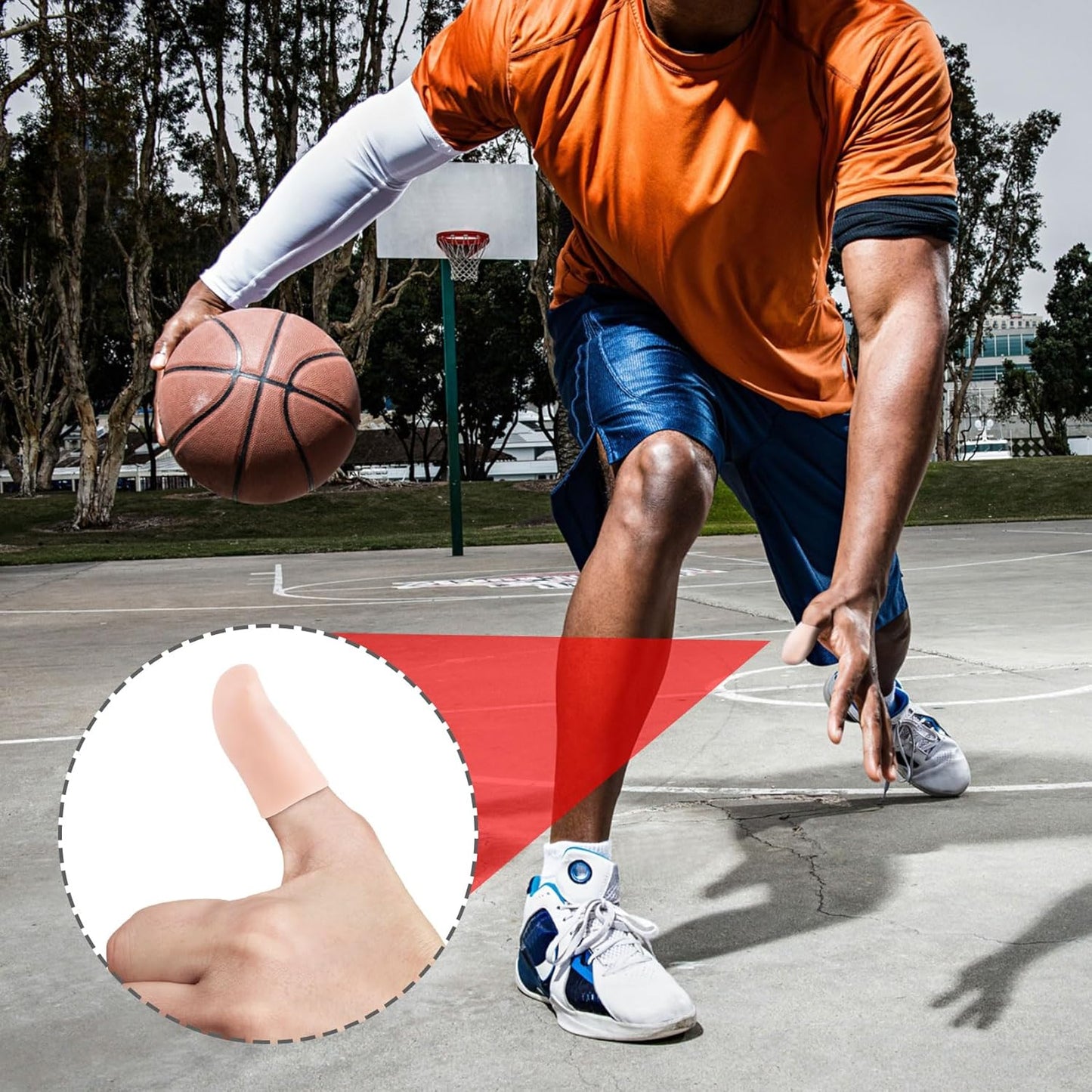 PAGOW 14pcs Gel Finger Cots/Covers, Silicone Finger Protector Support, Finger Caps Finger Sleeves Thumb Protector for Finger Cracking Trigger Finger Arthritis Pain Relief (Beige, Small)