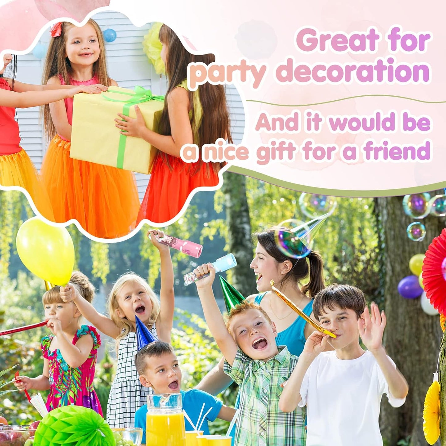 Yunsailing 30 Pcs Classic Kaleidoscopes Party Favors Vintage Mini Kaleidoscope Party Favor Educational Toy for Kids Valentine's Return Gifts School Classroom Prizes Goodie Bag Fillers(Cute)