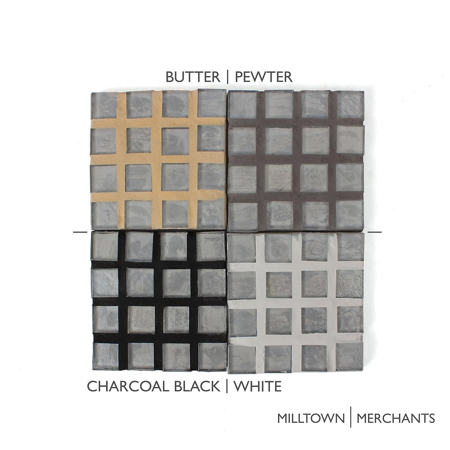 Milltown Merchants 8 oz Pewter Grout - Great for Mosaic Making - 1/2 Pound of Charcoal Gray Mosaic Tile Grout