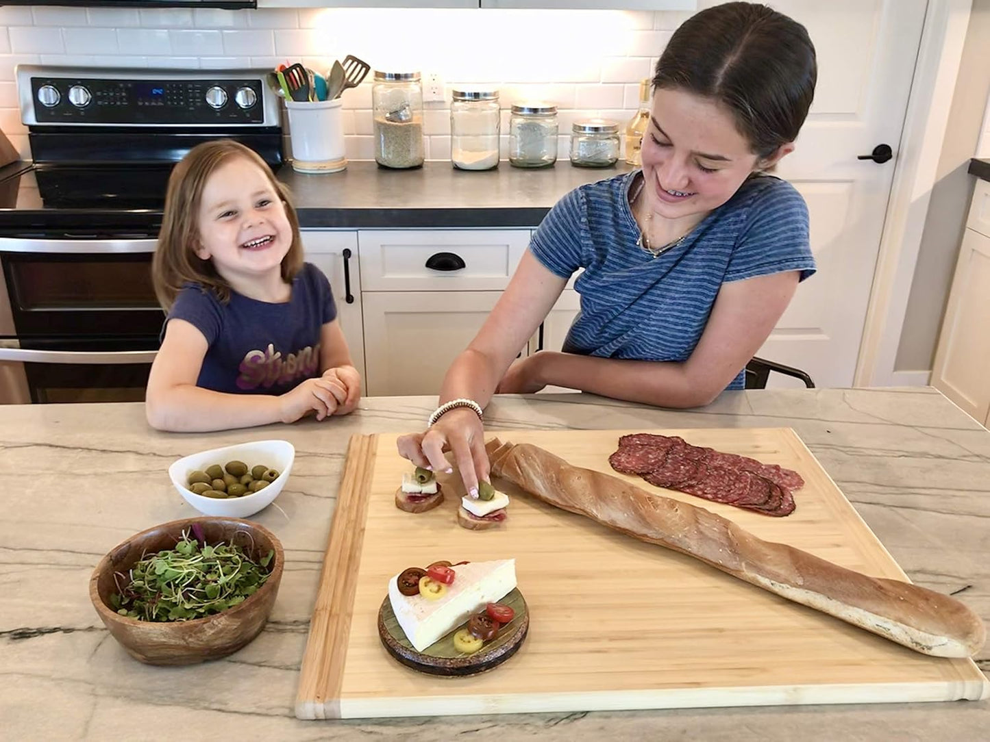 Pureboo Premium Bamboo Pull-out Cutting Board - 8 Different Sizes to Fit Most Standard Slots 17.75"W x 20"D x 3/4"H