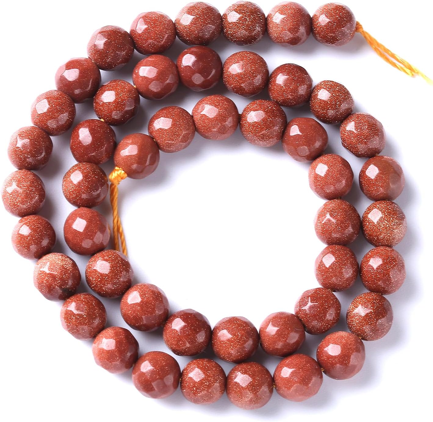 32pcs 12mm Natural Gold Sandstone Beads Faceted Stone Energy Healing Beads for Jewelry MakingDIY Bracelet Necklace Accessories 15" (12mm, Faceted Gold Sandstone)