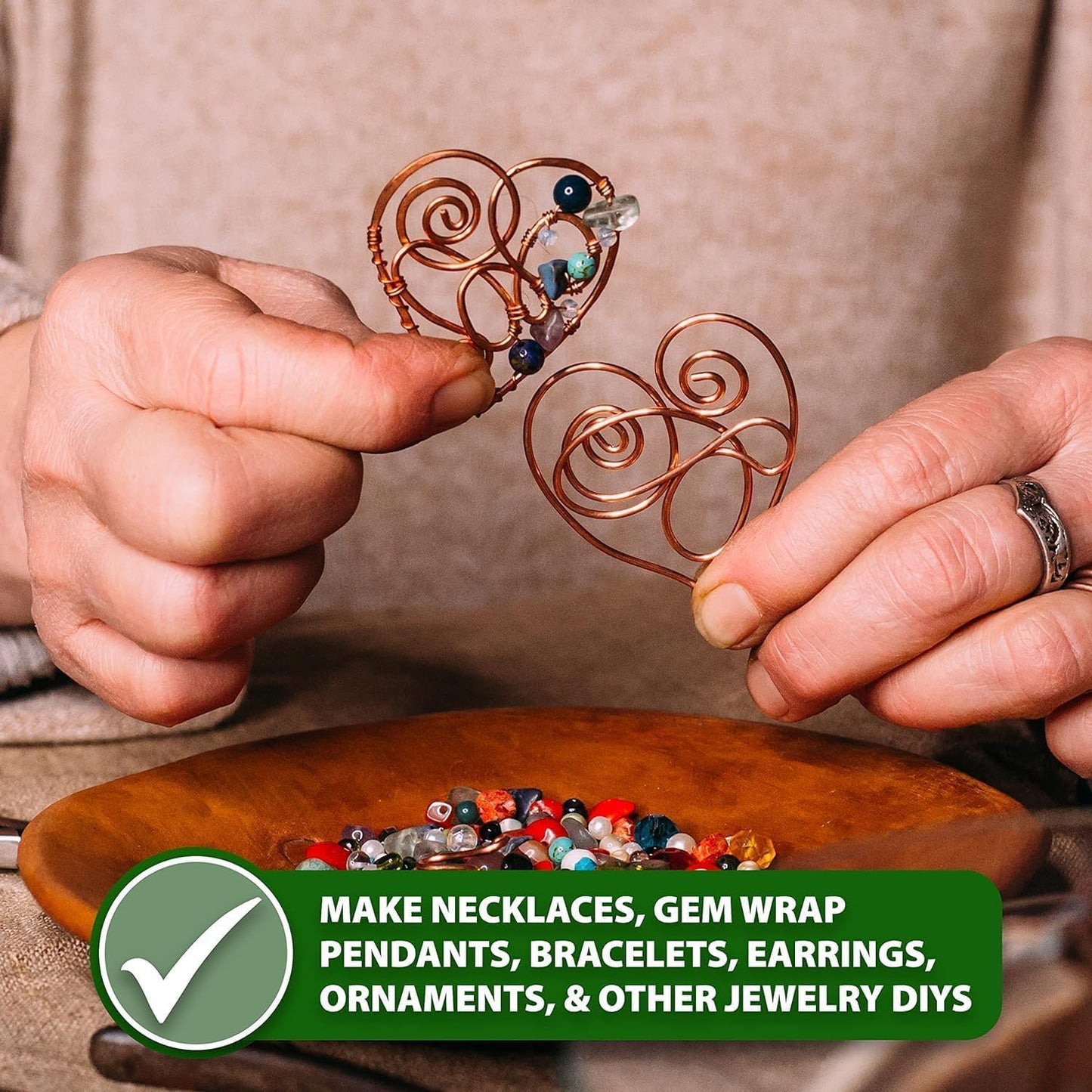 Mandala Crafts 13 Gauge Anodized Aluminum Craft Wire for Jewelry Making - 60 FT Colored Flexible Brown Wire - Bendable for Bonsai Armature Crafting Sculpting