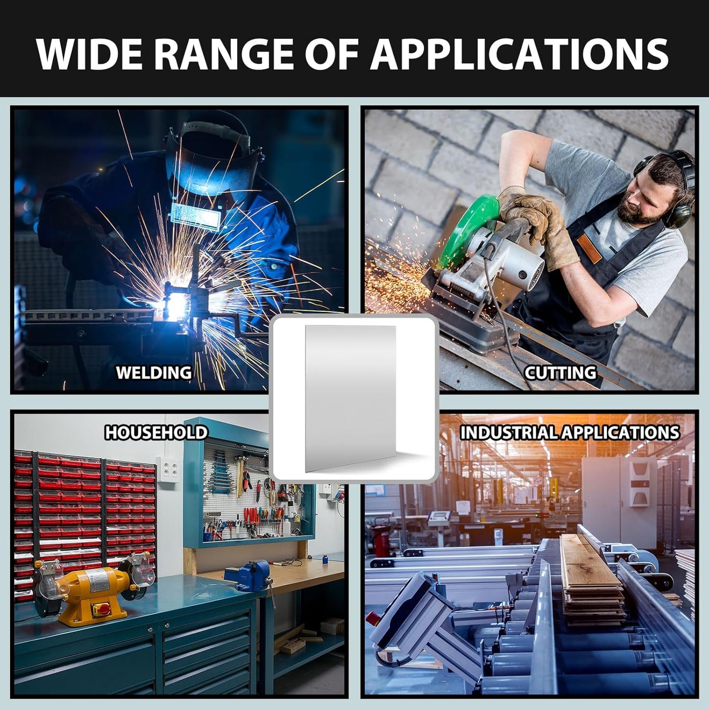 2 Pcs 16 x 12 Inch Mild Steel Sheet Cold Rolled 16 Gauge Metal Plate Weldable Metal Sheets for Professional Industrial DIY Use, Clean Surface Easy to Weld
