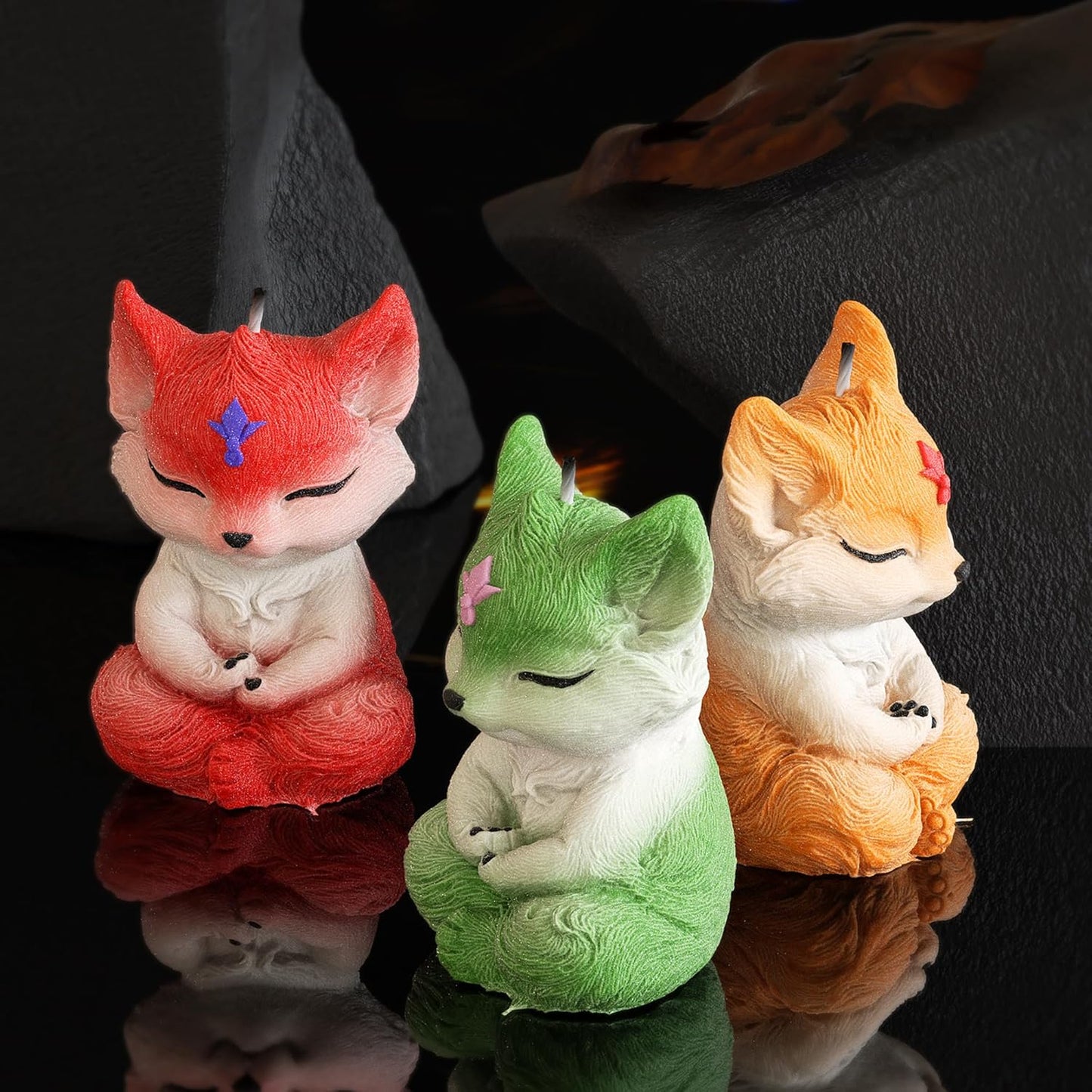 Fox Candle Soap Mold Animal Resin Casting Mold for Wolf, Candle Making, Home Decor - 3D Silicone Mold
