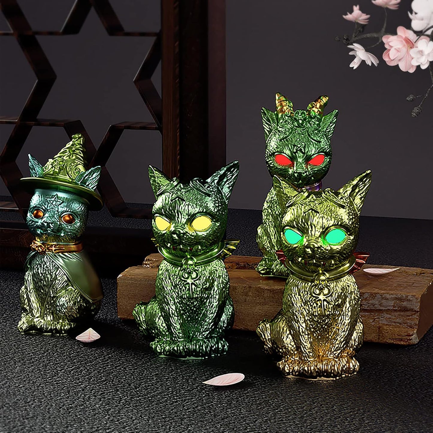 3 Pack Devil Cat Pirate Animal Silicone Candle Soap Mold - Resin Casting Craft Supplies