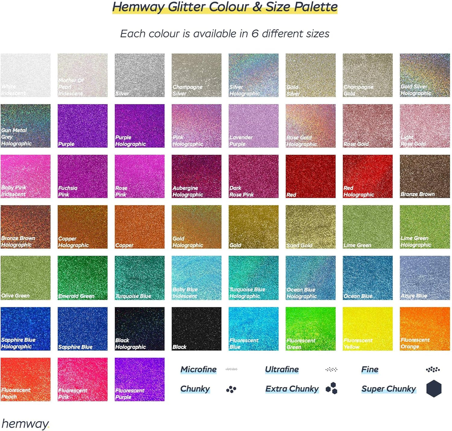 Hemway Glitter Grout Additive add Sparkle to Mosaic Tiles, Bathrooms, Wet Rooms, Kitchens, Tiled Based Rooms and Cement Based Grouts 100g / 3.5oz - Silver