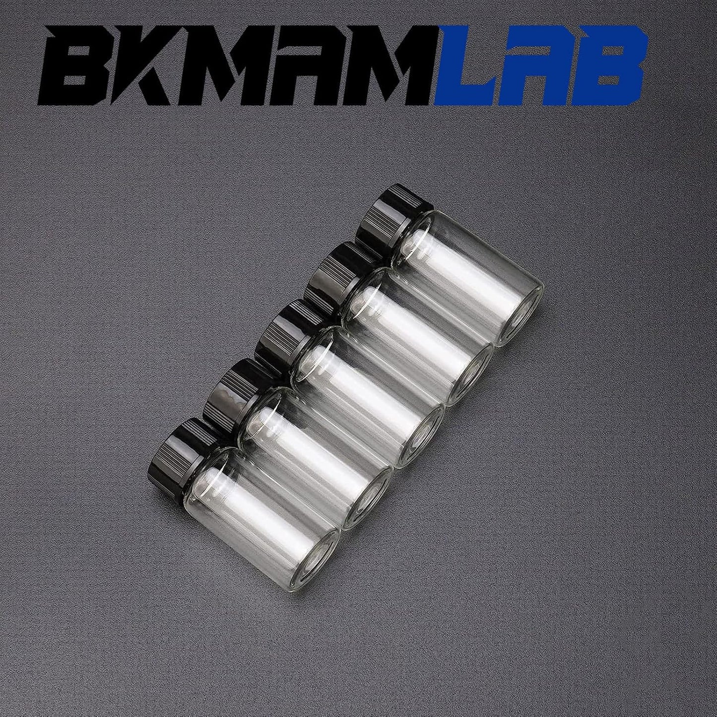 5ml Clear Small Glass Vials 100pcs with Screw Caps(100pcs)