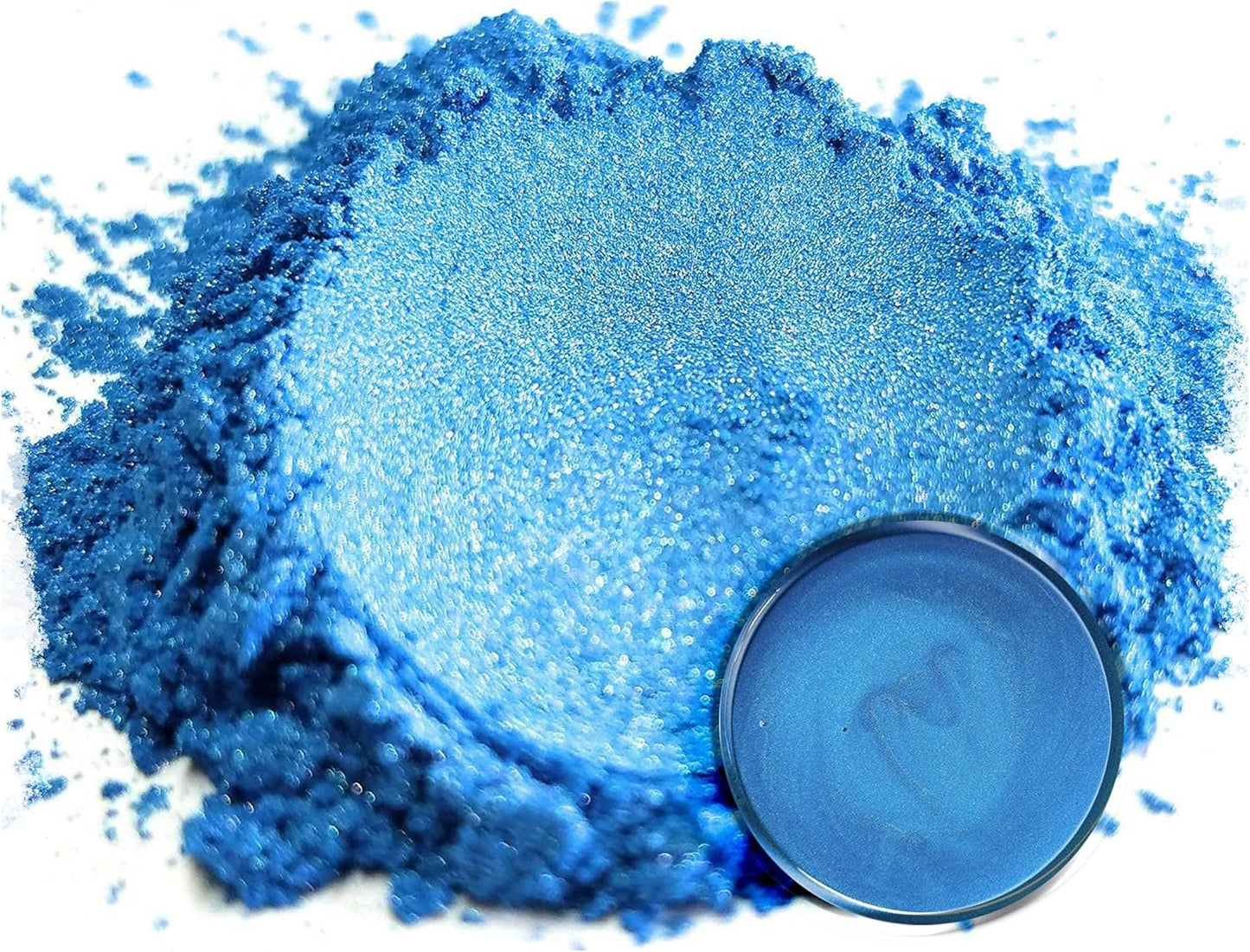 Eye Candy Pigments Premium Blue Mica Powder - Umi Blue (50gr) - for Epoxy, Resin, Soap, Paint, Woodworking, Acrylic Pouring, Bath Bombs, Fishing Lures - DIY Arts and Crafts Additive