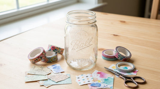 How to Create a “Memory Jar” Using Scrapbooking Scraps and Washi Tape