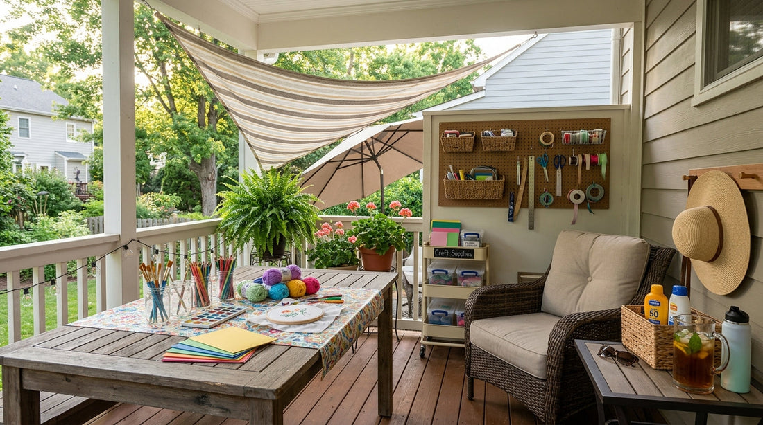 Outdoor Crafting: How to Set Up a Sun-Safe Creative Space on Your Porch