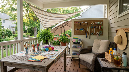 Outdoor Crafting: How to Set Up a Sun-Safe Creative Space on Your Porch