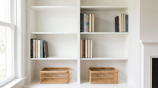 How to Style a Bookshelf with a Mix of Games, Plants, and Personal Crafts