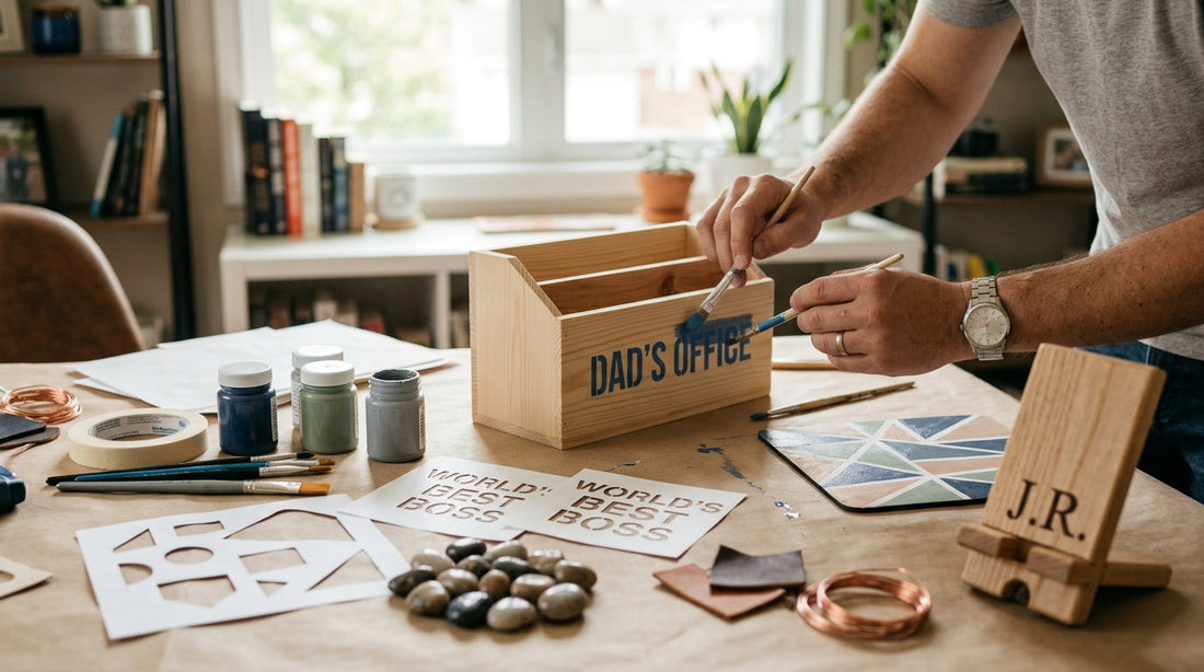 Father’s Day DIY: Personalized Home Office Decor He Will Actually Use